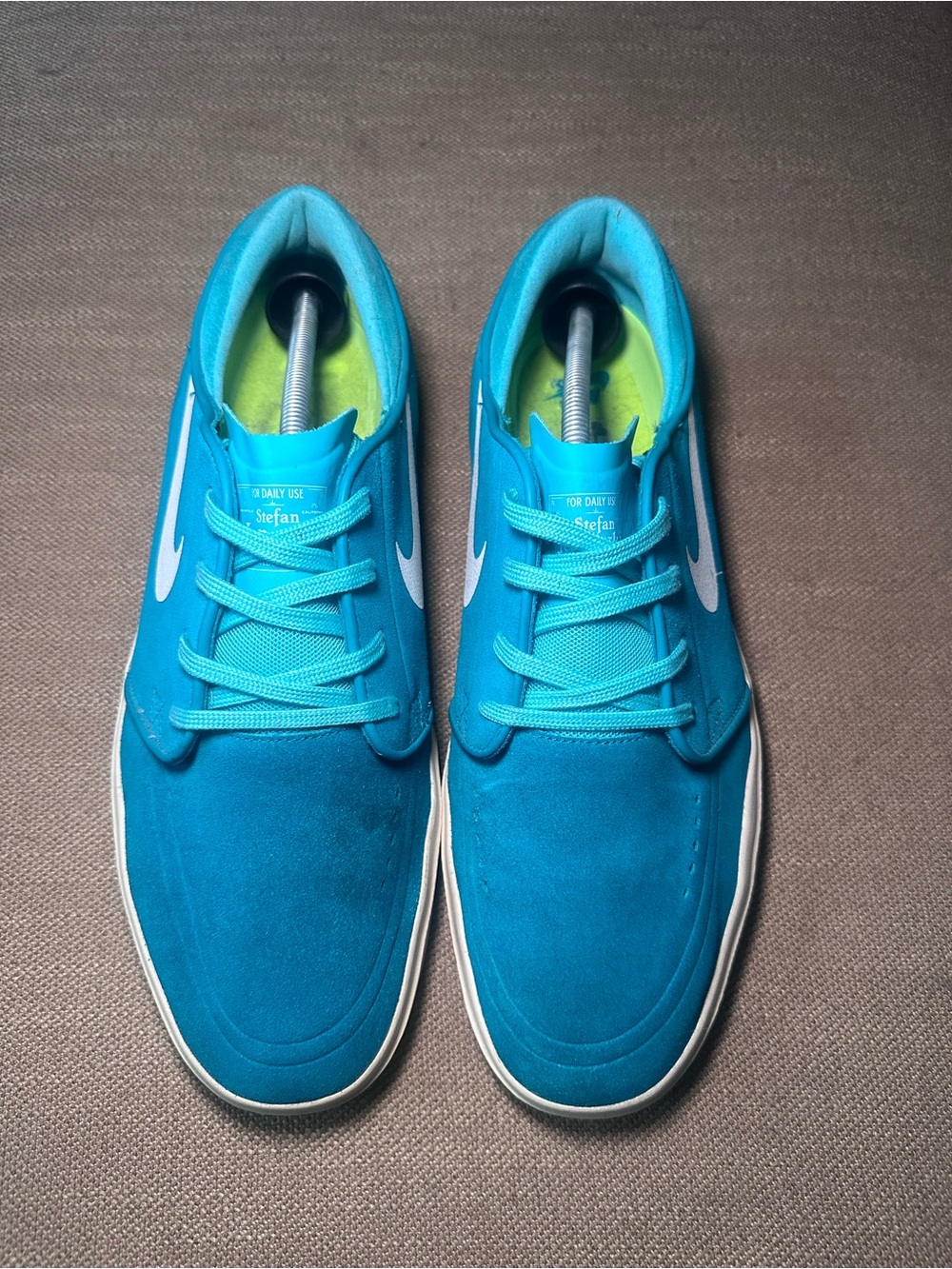 Nike Men's Stefan Janoski Hyperfeel Teal Jade Suede Sneakers Size 12